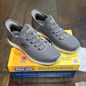 Skechers Men's Gray Slip-On Sneakers. Size 13. NIB